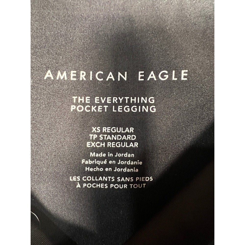 American Eagle The Everything Pocket Legging Black High Waisted XS Regular - Picture 4 of 7